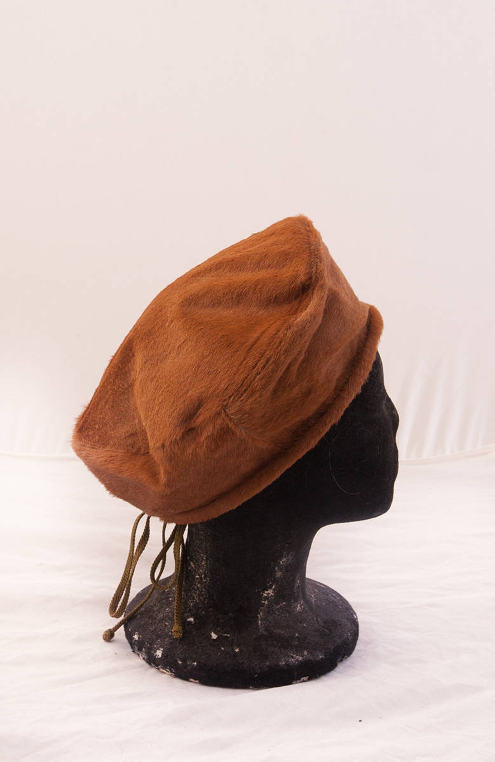 eric javits leather beret
