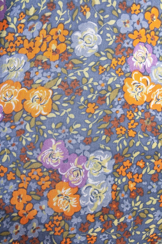 Sheer Gauzy grey floral Mini  dress /  Vtg Long s… - image 7
