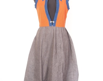 Hverdagsbunad norvegese vintage degli anni '60 / Abito popolare quotidiano tradizionale / Festdrakt nordico / Piccolo