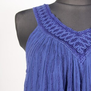 Tenly Gauze Grecian Bubble Top, Saltwater Taffy