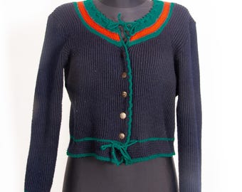 30er 40er Jahre Dirndl Trachtenjacke / Dirndl Jacke / Berchtesgadener Trachtenjacke /