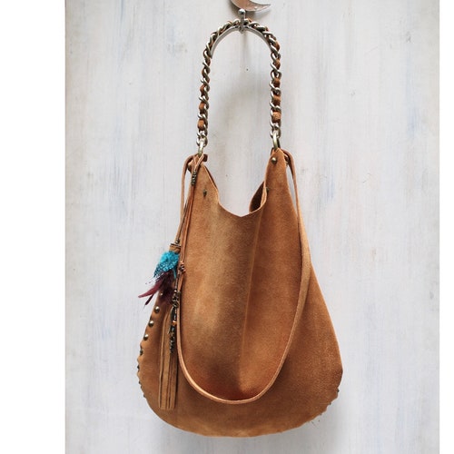 suede boho bag