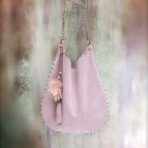 LEATHER boho Bag in 12 colors, italian bags, Hand made