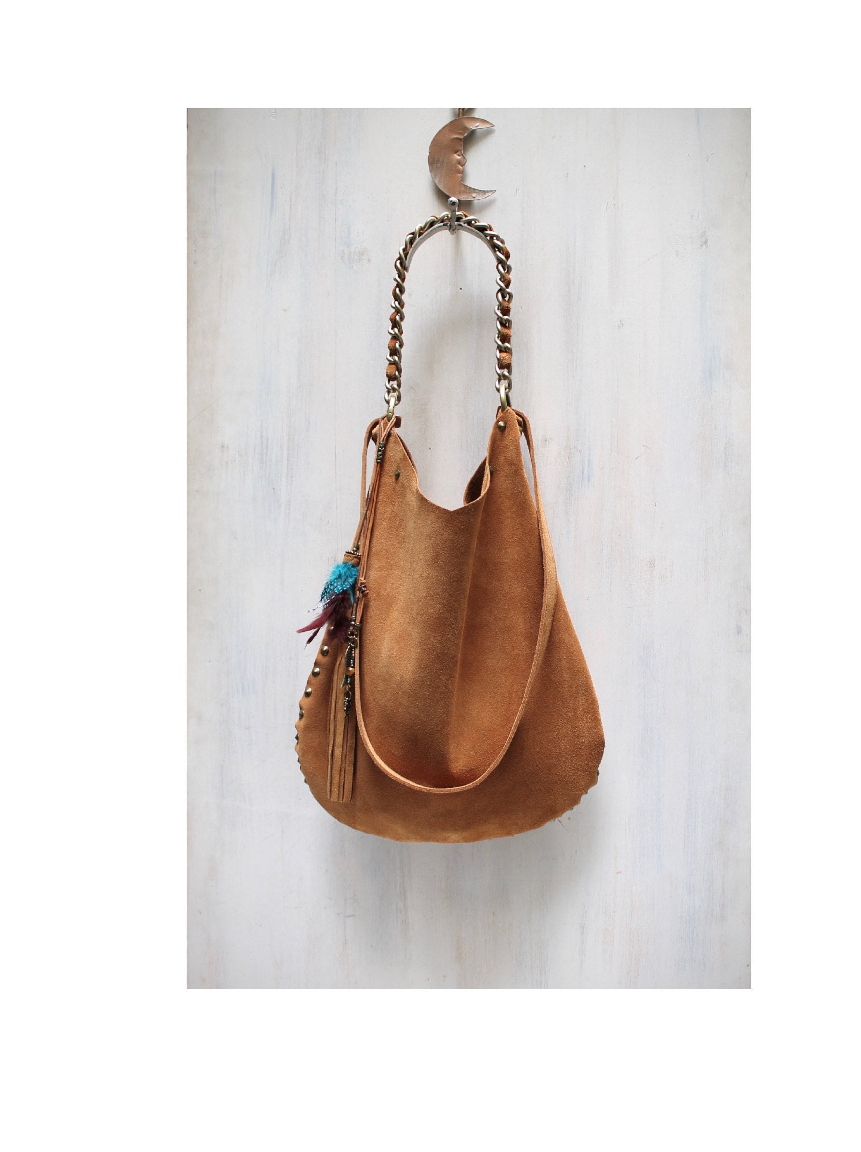 Studded hobo purse best sale