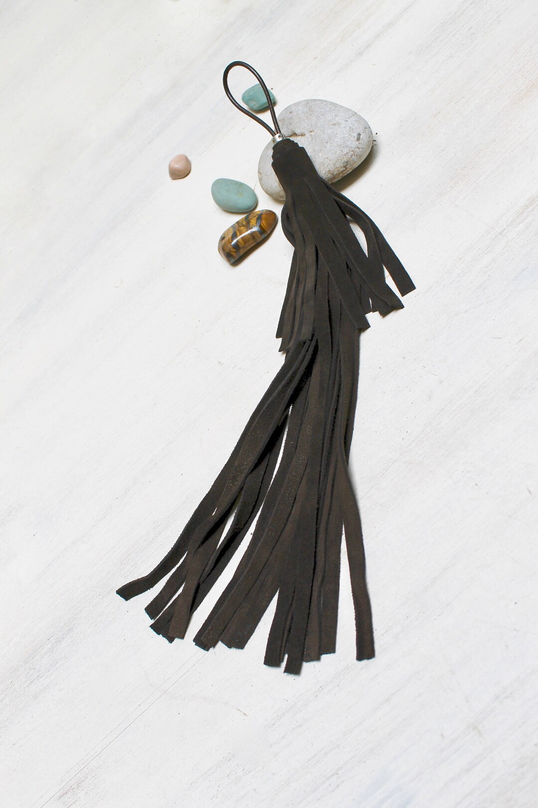 EXTRA LARGE Charm Tassel Bag Leather Tassels for Bags Suede Etsy