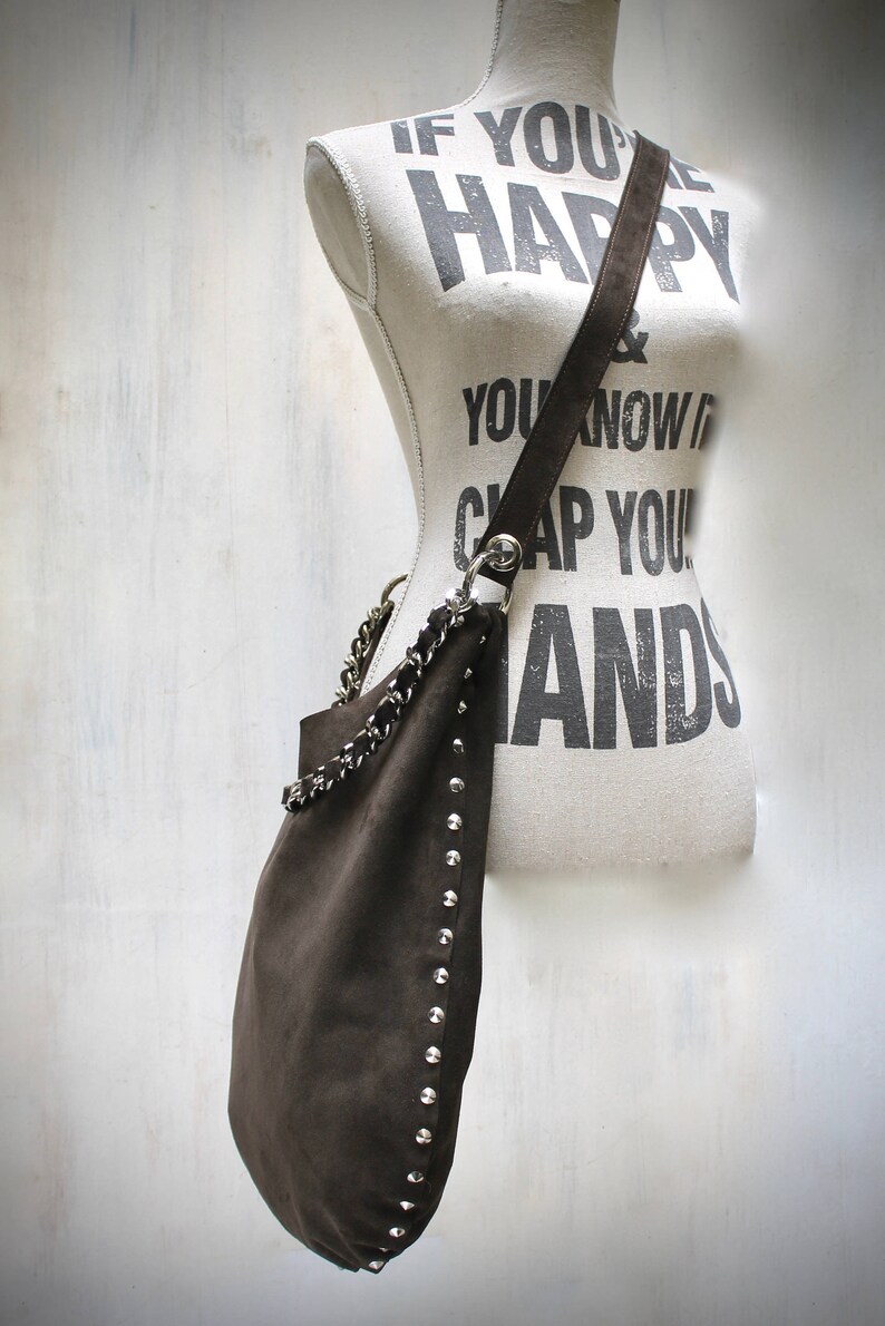 25C Hobo 22 Bag 35cm Silver Metalic Lambskin