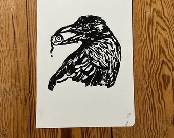 Estampado de ojo de cuervo