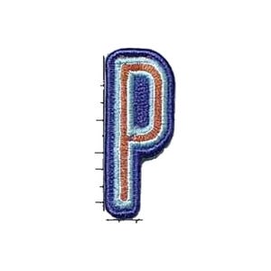 tiny letter P iron on patch