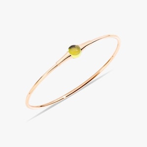 Peridot Bracelet 925 Sterling Silver With Gold Plated