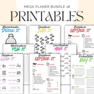Ultimate Life Planner Bundle Printable | Budget Planner | Travel Planner | Goal Planner | Weekly Planner | Digital Download PDF