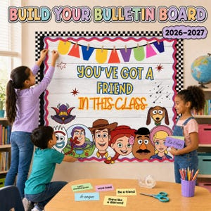 Back to School Bulletin Board Kit, You've got a friend Classroom Decor, Welcome Back to School Board (Digital Download)