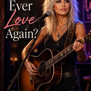 Może przedstawiać: Muzyk o blond włosach z cieniowaniem gra na gitarze akustycznej przy mikrofonie. Tekst głosi Will I Ever Love Again? by Gregg Burger. Muzyk ma na sobie czarny top z koronkowym wykończeniem, ciemne szorty dżinsowe oraz warstwowe naszyjniki.