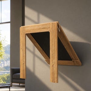 Wall Mounted Folding Table with Frame, Space Saving Kitchen-Dining Table, Murphy Desk 24”x36”