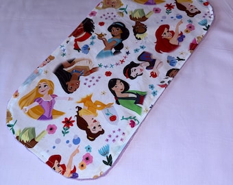 Minky Burp Cloth - Fairy Tales - Princesses
