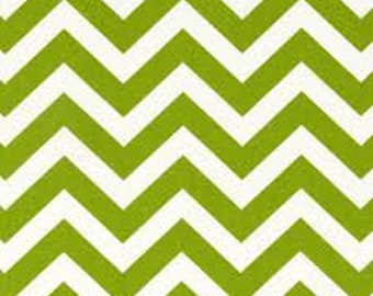 Green Zigzag Fabric