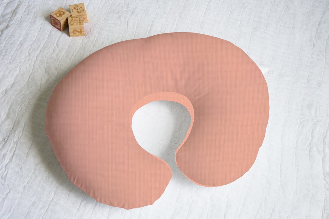 Solid Color Cotton Nursing Pillow Cover With Personalization Etsy