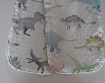 Minky Burp Cloth - Dinosaur - 2 Pack