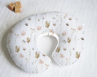 Meadow Floral  Nursing Pillow Cover With Personalization Option