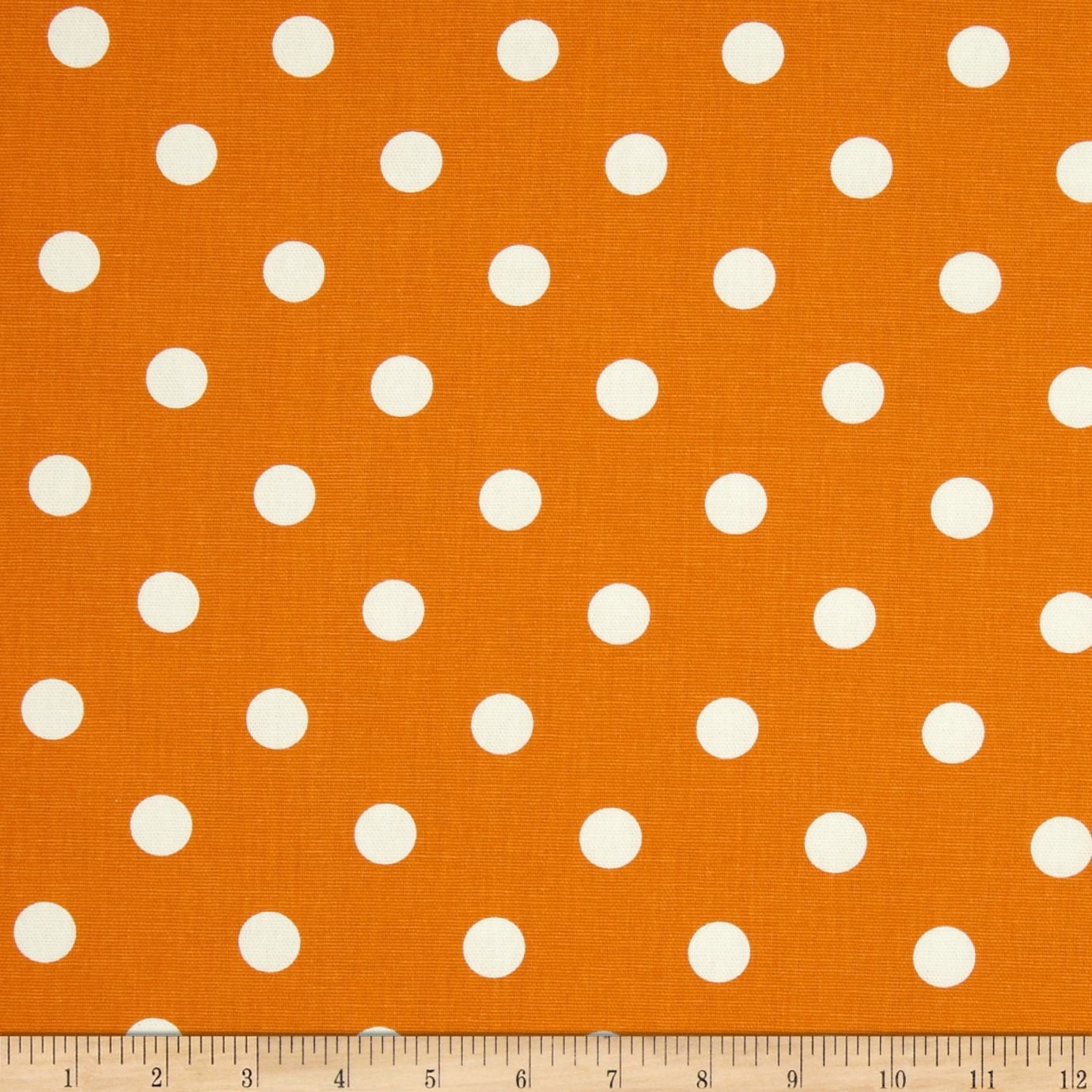 Orange Pünktchen Stoff