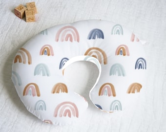 Rainbows Nursing Pillow Cover With Personalization Option