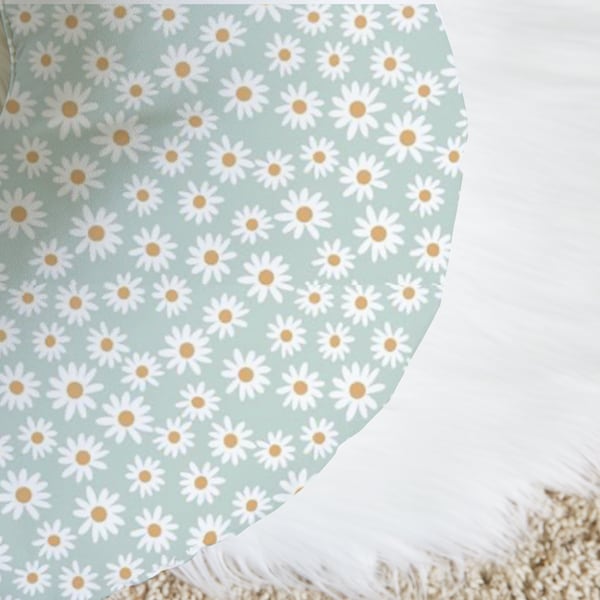 Daisy Nursing Pillow Cover with Personalization Option - Multiple colors