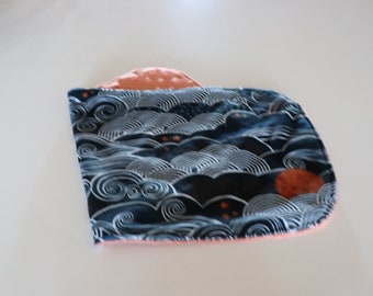 Minky Burp Cloth - Night Sky