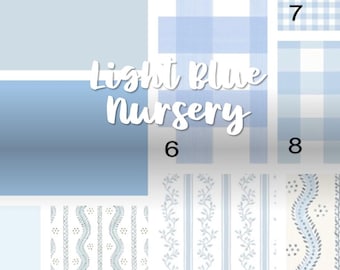 Baby Shower Gift Baby Boy Gift New Mom Gift Nursery Item Light Blue Nursery and Bedding Items