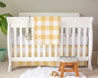 Yellow Plaid Crib Coordinates