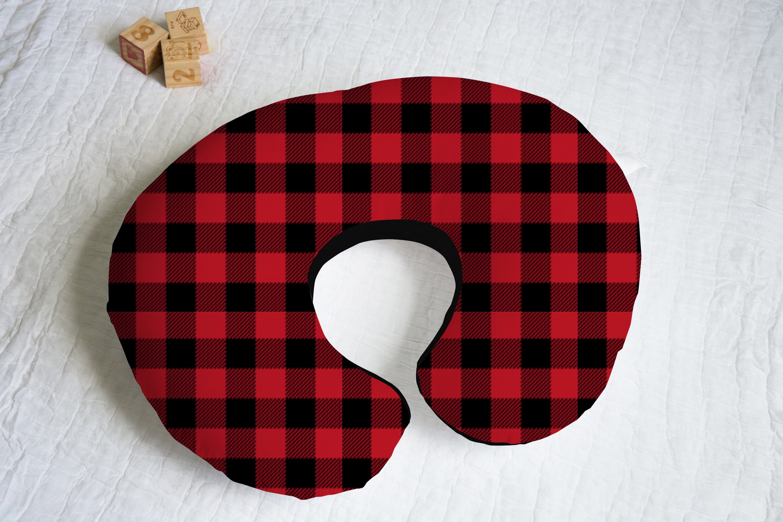 Buffalo plaid boppy clearance cover
