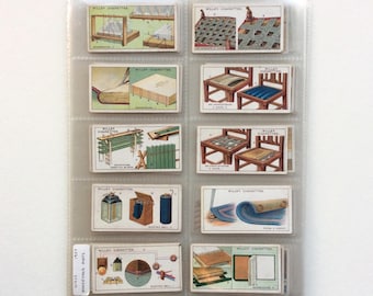 Set of 50 Wills’s Household Hints Trading/ Cigarette Cards, Original 1927