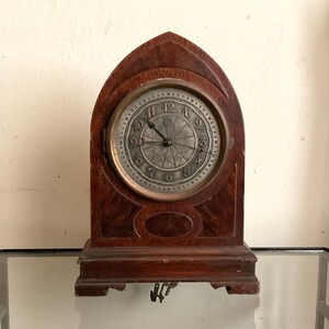 Antique Herman Miller Clock Co. Mantel Clock, Wood, Not Working