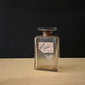 Vintage Vivre Molyneux Perfume Bottle, Paris, Empty, Glass