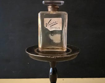 Vintage Vivre Molyneux Perfume Bottle, Paris, Empty, Glass
