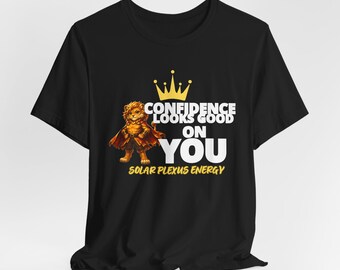 Camiseta con el león del chakra del plexo solar / La confianza te sienta bien