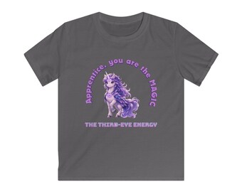 Camiseta infantil del tercer ojo con el chakra del unicornio / Aprendiz, eres magia / Diarios de animales de la isla del chakra