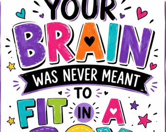 Wonderfully Wired Neurodivergent Printable Wall Art Set
