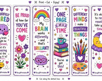Wonderfully Wired  Printable Bookmark Collection