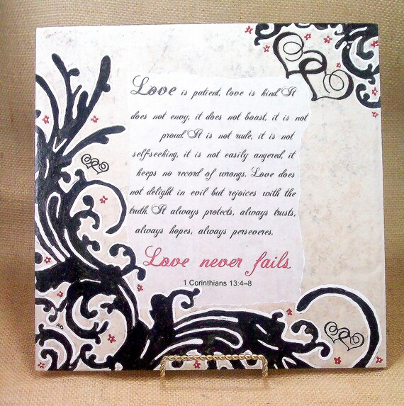 Love is patient, love is kind verse image