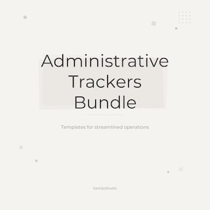 Admin Tracker Bundle | Action Items, Follow-Up Log, Event Planning (Printable PDF + Canva)