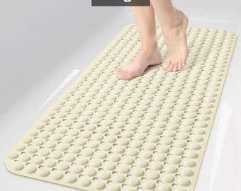 Bath Tub Shower Mat Non Slip, Bathtub Floor Liner Mats for Inside Shower Bathroom, Suction Cups and Drain Holes for Fee, Personalized touch