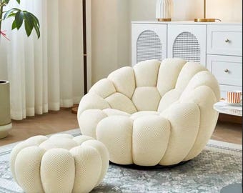 Canapé Paresseux Design Moderne | Fauteuil Inclinable Confortable | Siège Unique Style Italien pour Maison, Chambre et Balcon