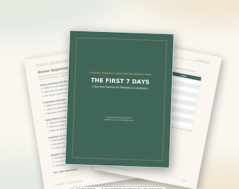 Überlebensplaner für Krebspatienten (PDF), Erste 7 Tage zum Ausdrucken für frisch diagnostizierte Patienten und Angehörige, Sofort-Download Pflegeordner