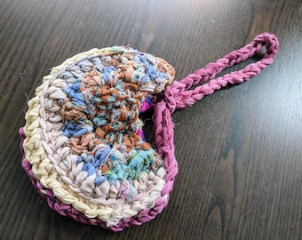 Multicolor Crochet Chiffon Essentials Purse