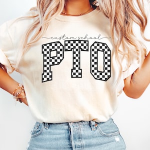Custom PTO Shirt, Parent Teacher Organization TShirt, Custom PTO Mom Shirt, Gift For Homeroom Mom, School Volunteer Shirt, PTO Squad TShirt