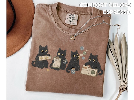 Comfort Colors BCBA Shirt, Black Cat ABA Therapy Tee, Behavior Analyst Gift, RBT Tshirt, Applied Behavior Analysis Shirt, sped Teacher Gift
