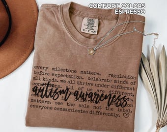 Autism Awareness Shirt for Autism Mom TShirt, BCBA Shirt, Gift for Autism Acceptance Sweatshirt, Autism Awareness Neurodiversity Advocate