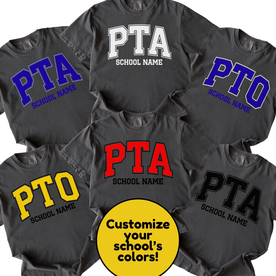 Custom PTA Shirt, Parent Teacher Association Tshirt, PTA Mom Shirt ...