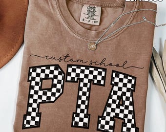 Custom PTA Shirt, Parent Teacher Association TShirt, Custom PTA Mom Shirt, Gift For Homeroom Mom, School Volunteer Shirt, PTA Squad TShirt