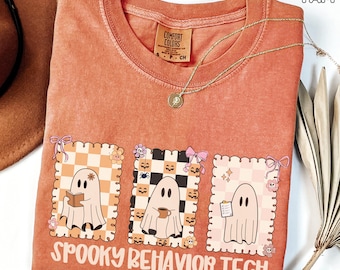 Halloween RBT Shirt Spooky RBT TShirt Autism Awareness Group Shirt ABA Comfort Colors Behavior Technician TShirt Behavior Squad Shirt Gift