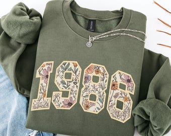 40th Birthday Sweatshirt 1986 Sweatshirt 40th Birthday Gifts For Women 1986 Birthday Crewneck Happy Birthday Sweatshirt 40th Birthday Crew